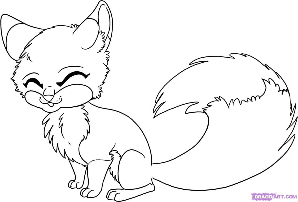 Baby Fox Coloring Page
 Fox Coloring Pages Kidsuki
