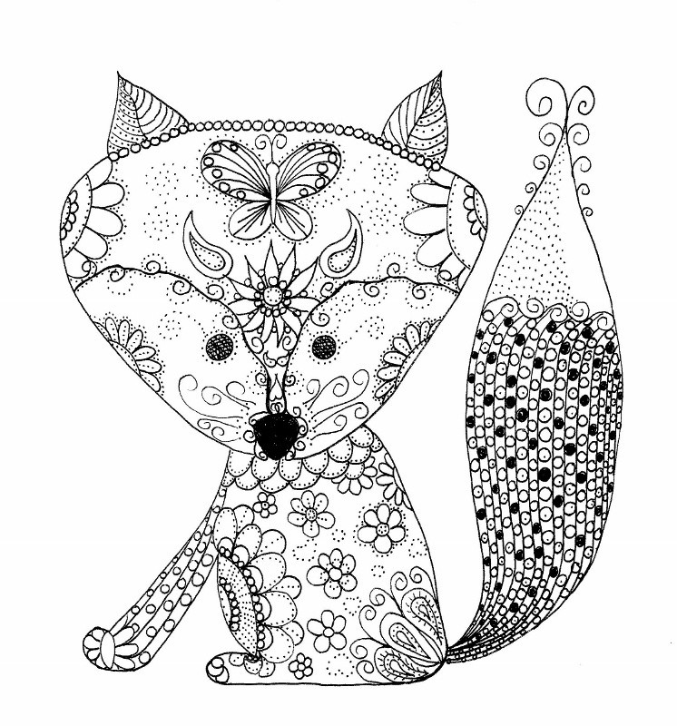 Baby Foxes Coloring Pages
 Baby Fox Coloring Page