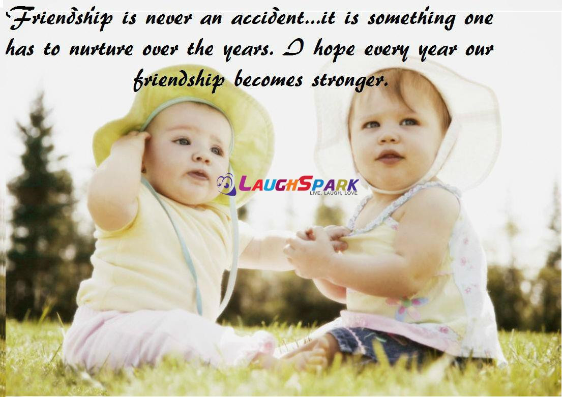 Baby Friendship Quotes
 Two Cute Baby