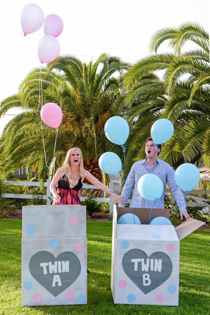 Baby Gender Reveal Party Ideas For Twins
 Fitch Twin Gender Reveal