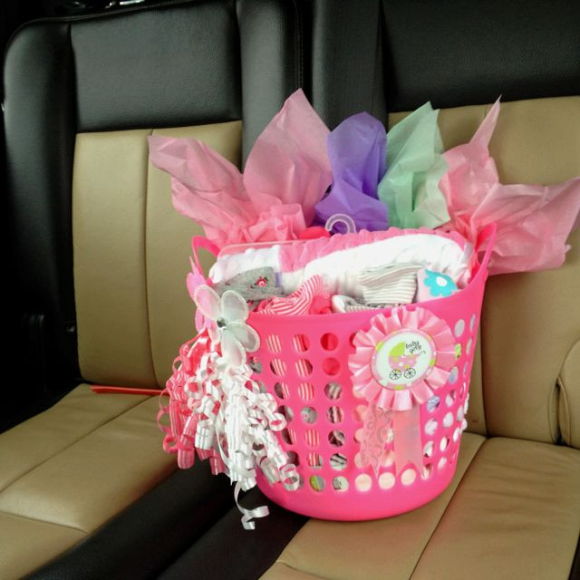 Baby Gift Stores
 Baby girl tet and ribbons from dollar store