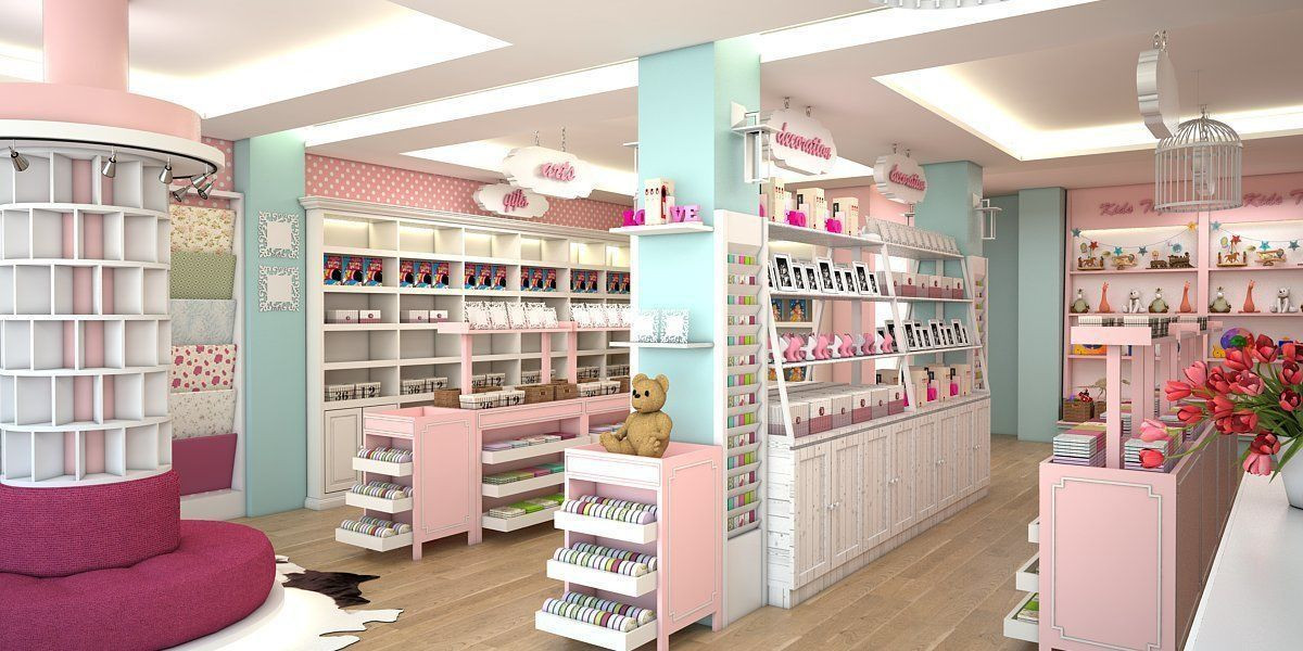 Baby Gift Stores
 3D model Interior Baby and Gift Store Design