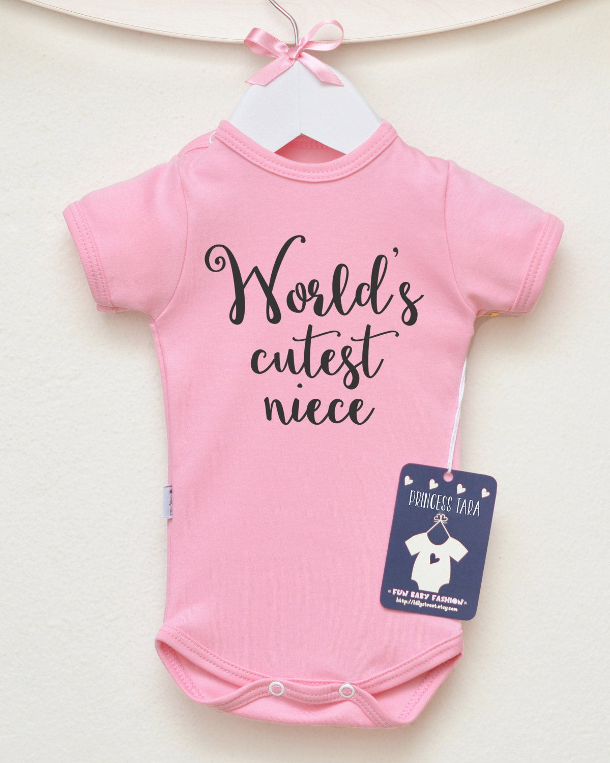 Baby Gifts From Aunt
 World s Cutest Niece Baby Bodysuit Aunt by LittlePrincessTara