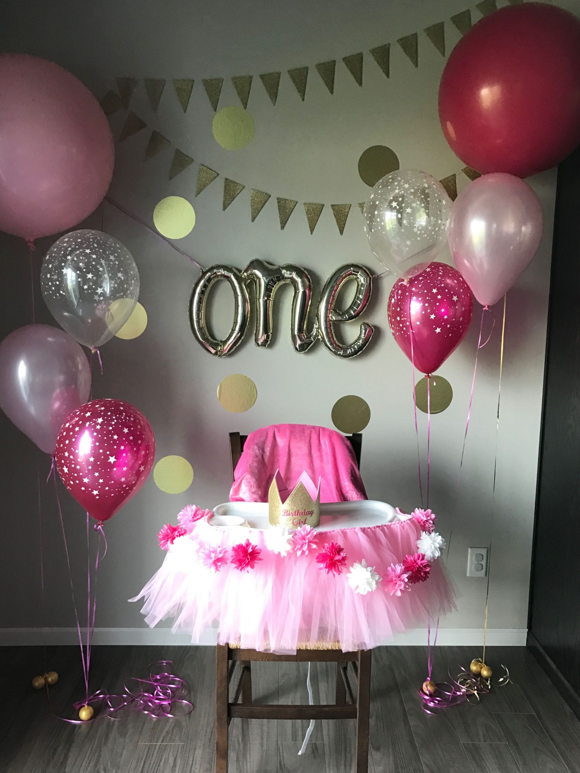 Baby Girl 1st Birthday Decoration Ideas
 First birthday party … in 2019