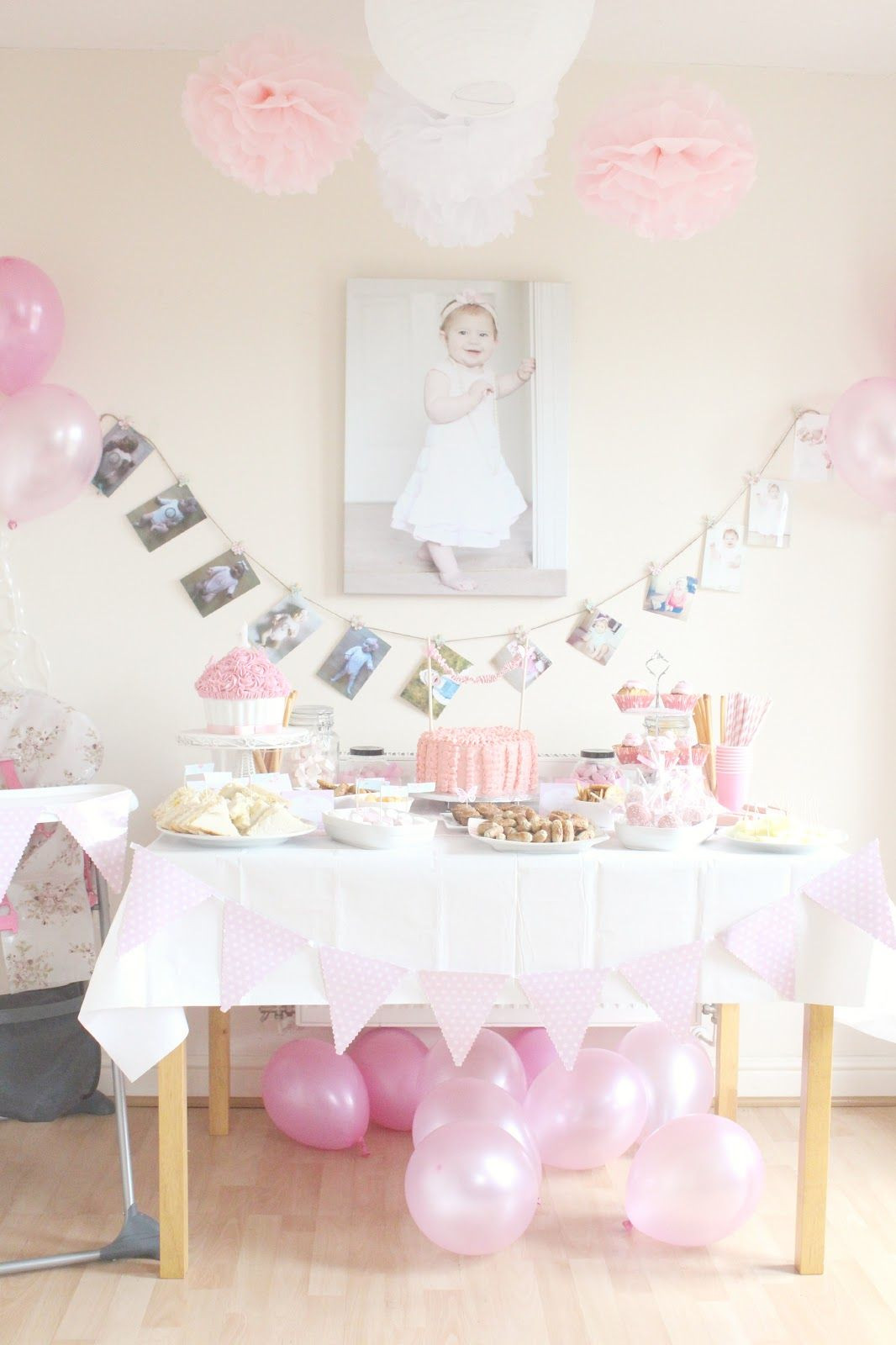 Baby Girl 1st Birthday Decoration Ideas
 First Birthday Party & Decor Vintage Princess Inspired