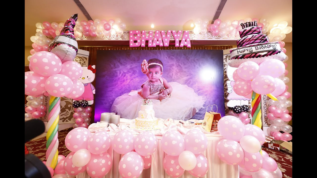 Baby Girl 1st Birthday Decoration Ideas
 Bhavya s 1st Birthday teaser