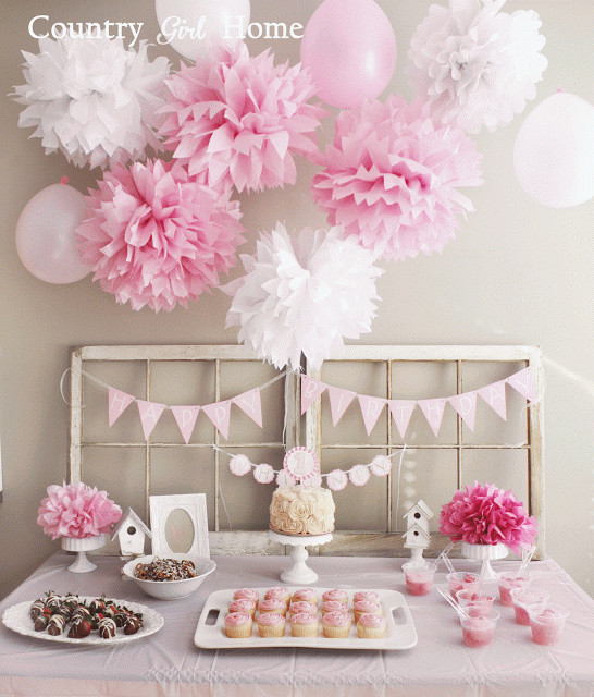 Baby Girl 1st Birthday Decoration Ideas
 COUNTRY GIRL HOME Baby girl 1st Birthday