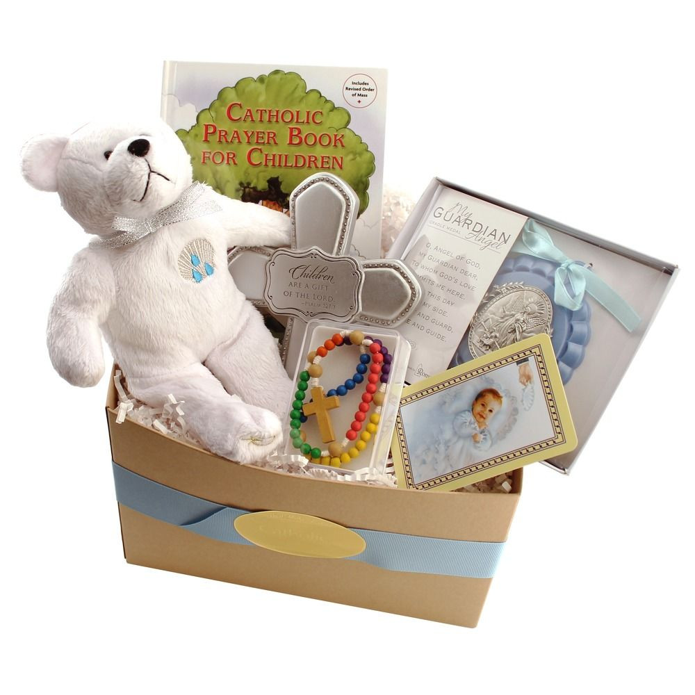 Baby Girl Baptism Gift Ideas
 Catholic Baptism Gift Basket for Baby Boy $59 95