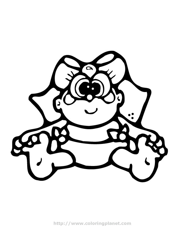Baby Girl Coloring Page
 Baby Girl Coloring Pages Coloring Home