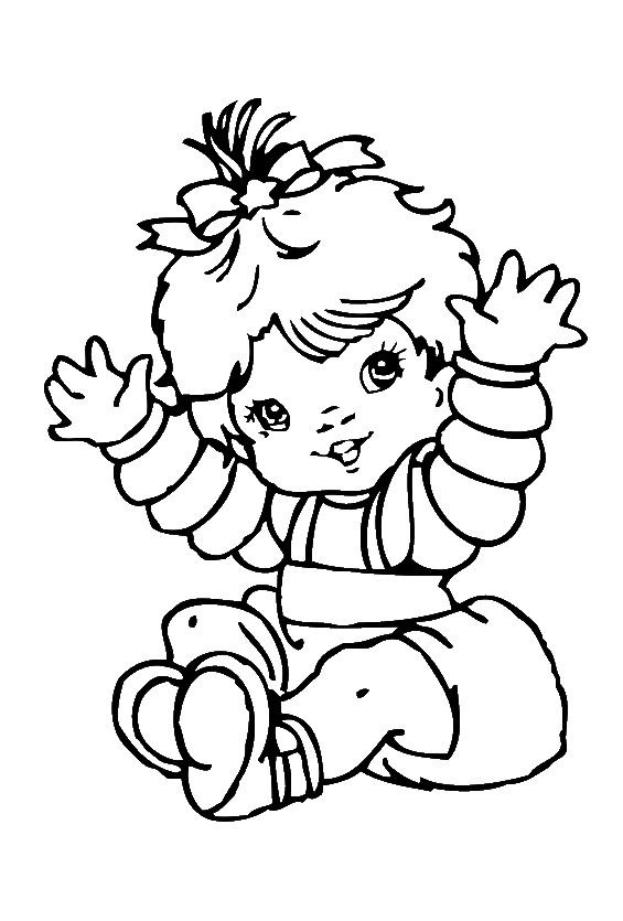 Baby Girl Coloring Page
 Cute Baby Girl Coloring Pages Baby Coloring Pages Free