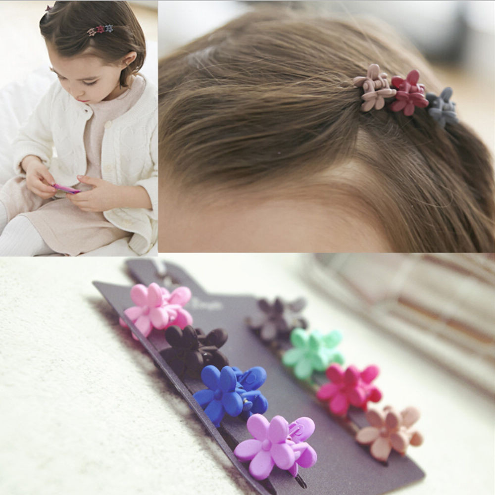 Baby Girl Hair Clips
 5X Baby Girls Mini Flower Hair Claw Clamp Hair Clip Pin