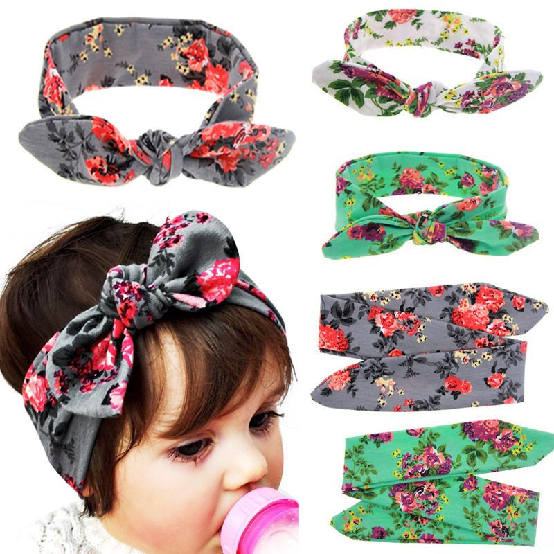 Baby Girl Headbands Diy
 Baby Kids Girls Rabbit Ears Bow Turban Knot Headband DIY