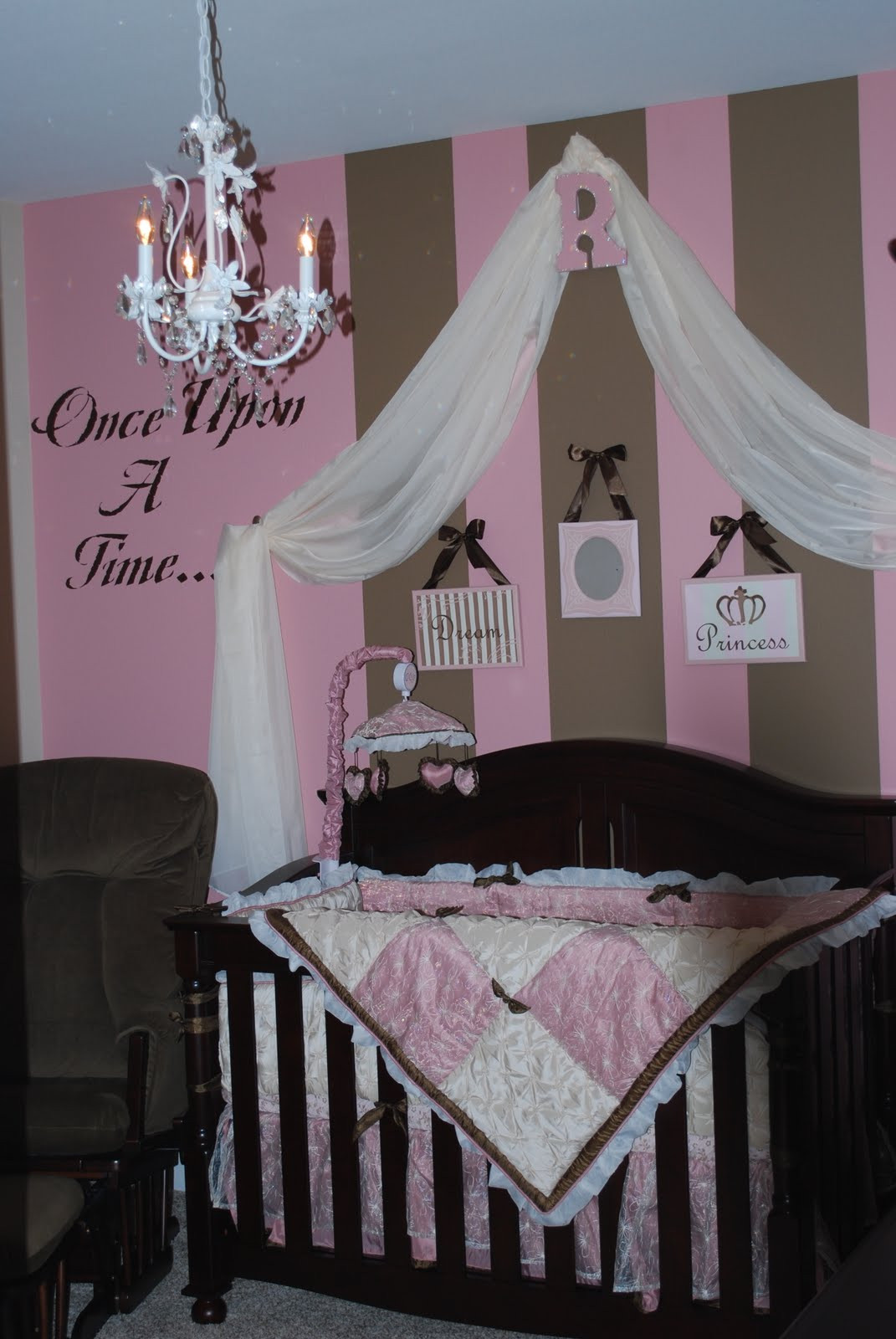 Baby Girl Nursery Decor
 Pink & Brown Baby Nurseries Design Dazzle