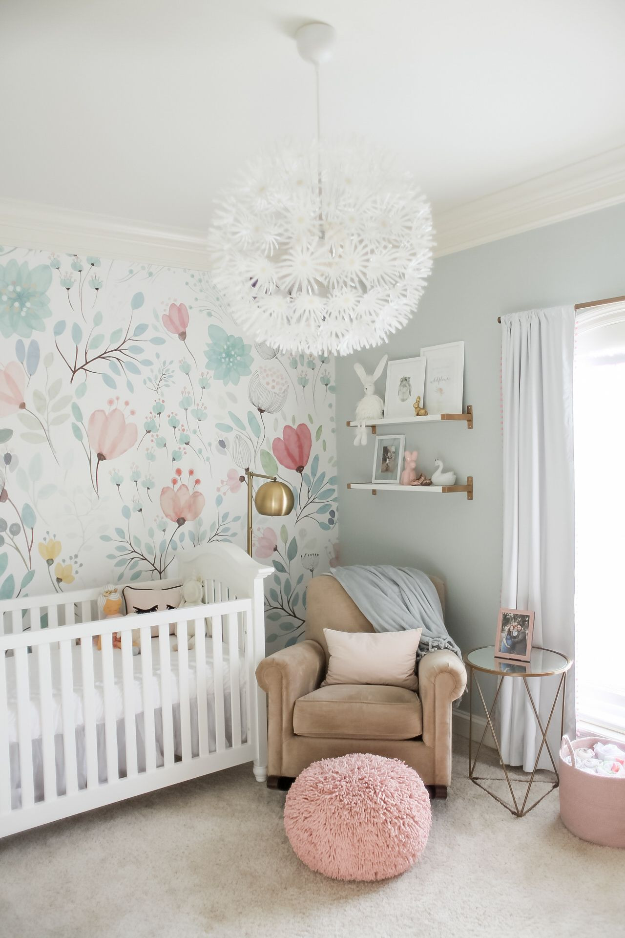 Baby Girl Nursery Decor
 Bright and Whimsical Nursery for Colette