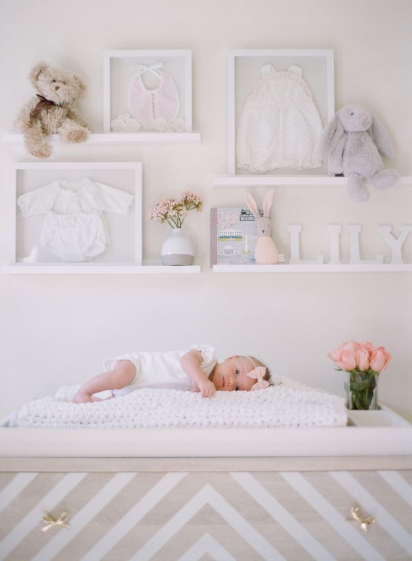 Baby Girl Nursery Wall Decor
 A Blushing Baby Nursery as Pretty as they e