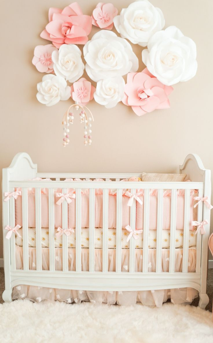 Baby Girl Nursery Wall Decor
 520 best Baby Nursery images on Pinterest
