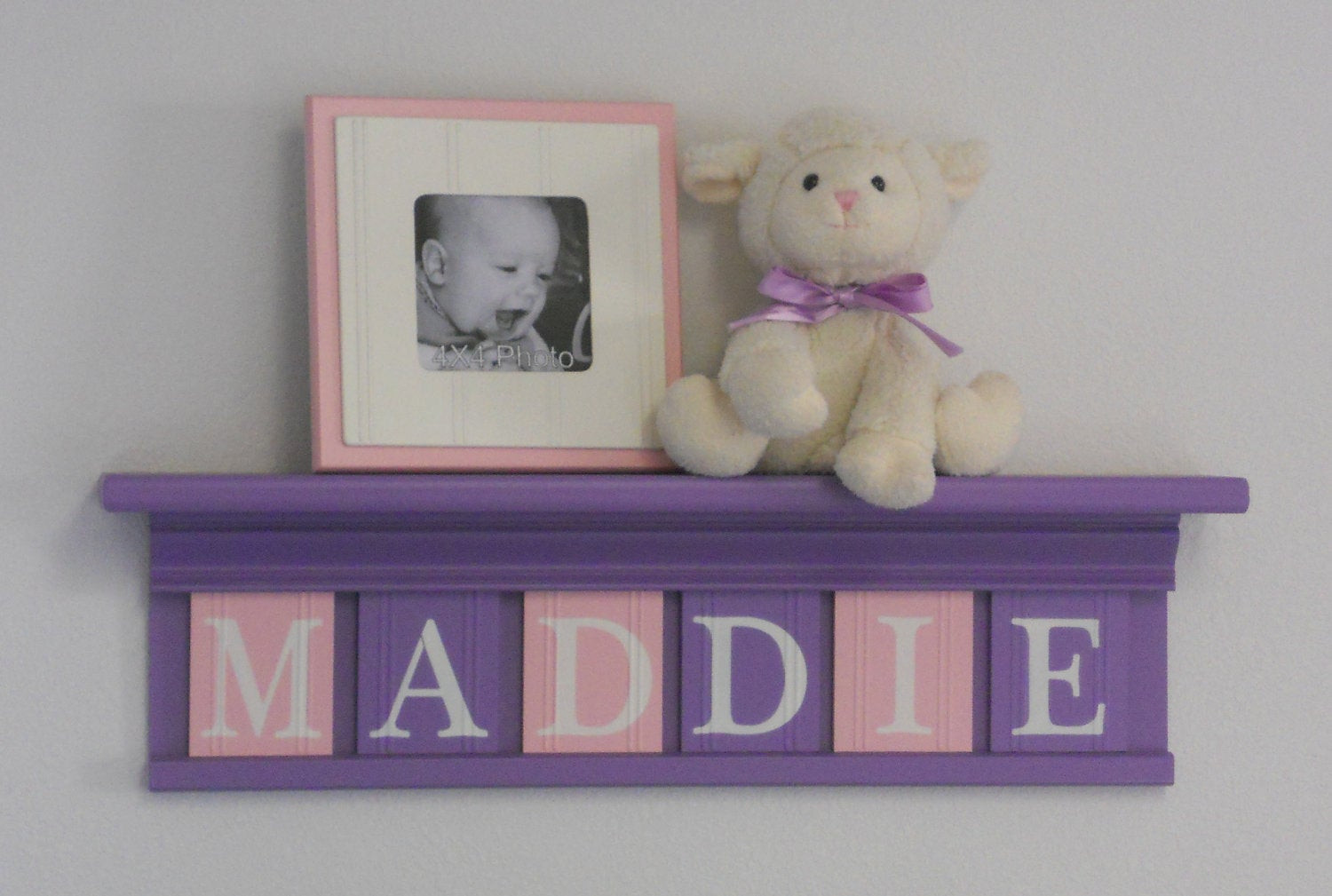 Baby Girl Nursery Wall Decor
 Purple Pink Nursery Decor Baby Girl Nursery Wall Art Shelf