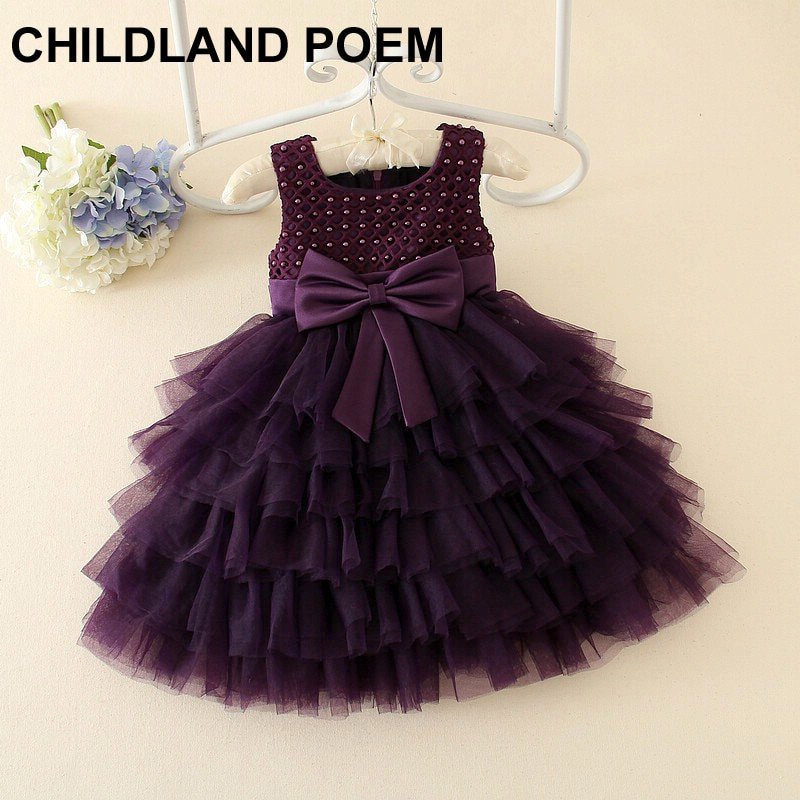 Baby Girl Party Wear Dresses
 Aliexpress Buy 2016 Girls 1 year Birthday Party