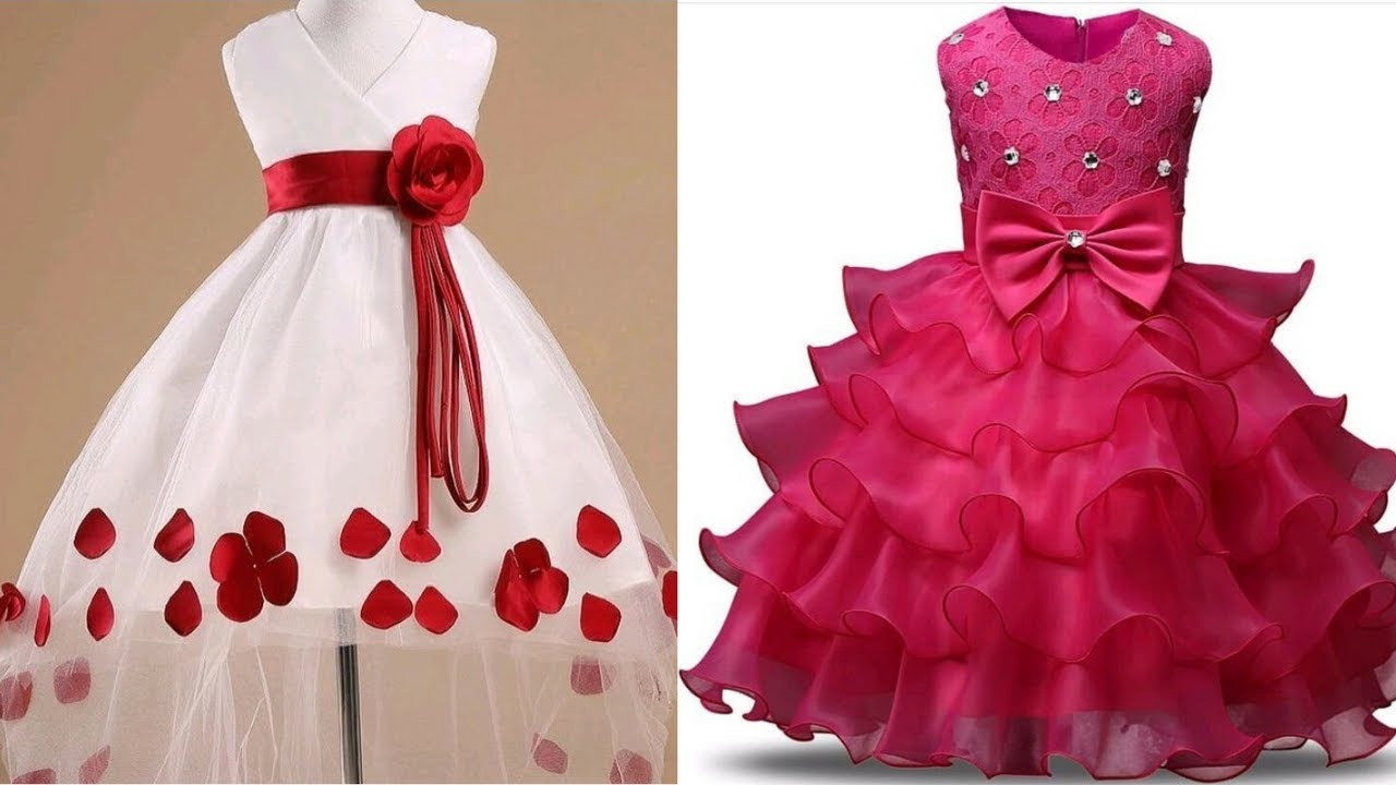 Baby Girl Party Wear Dresses
 Kids party wear designer gown Birthday party dresses for