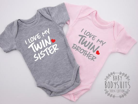 Baby Girl Twins Gifts
 Twin Boy and Girl Baby Gifts I Love My Twin Sister & I