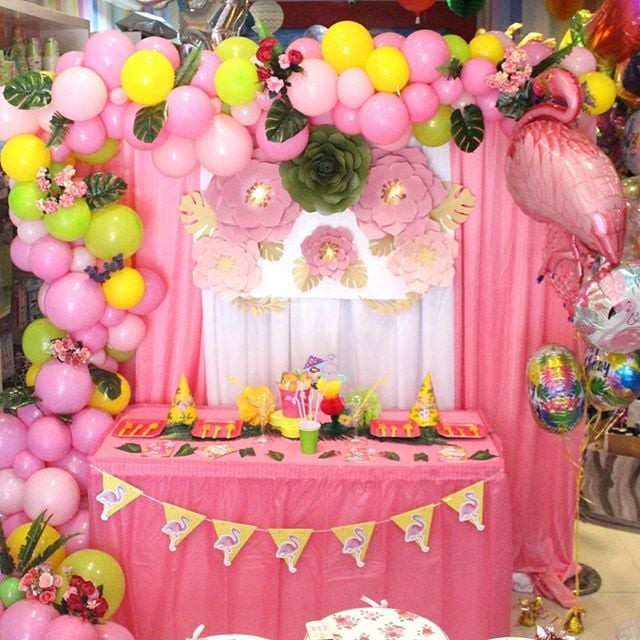 Baby Girls Birthday Party Ideas
 Flamingoes