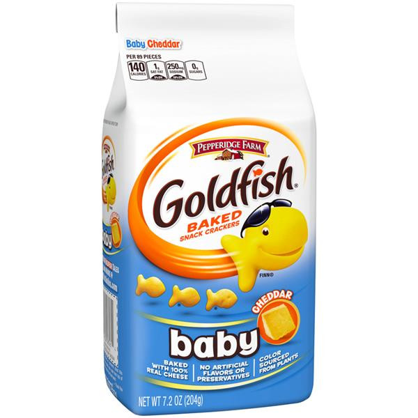 Baby Goldfish Crackers
 Pepperidge Farm Goldfish Baby Cheddar Baked Snack Crackers