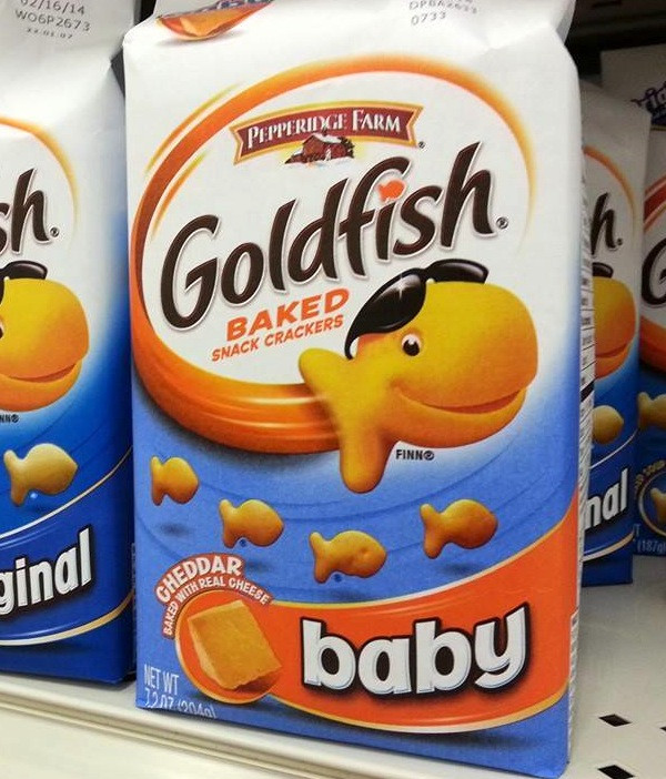 Baby Goldfish Crackers
 Goldfish Crackers Aimed Straight at the Atheist Market
