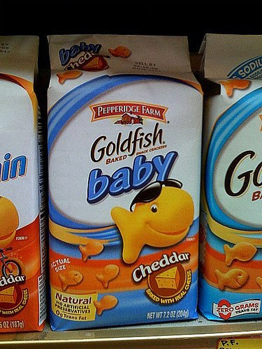 Baby Goldfish Crackers
 Dine O Bite People who like Mayo will be alone forever