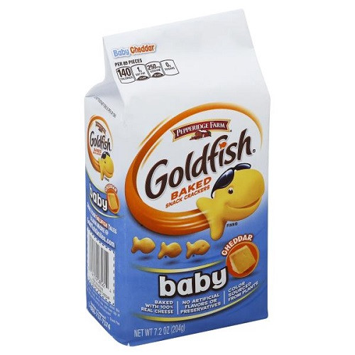 Baby Goldfish Crackers
 Pepperidge Farm Goldfish Crackers Baby 7 2 oz bag