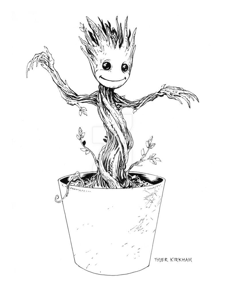 Baby Groot Coloring Page
 Baby Groot by TylerKirkham on DeviantArt