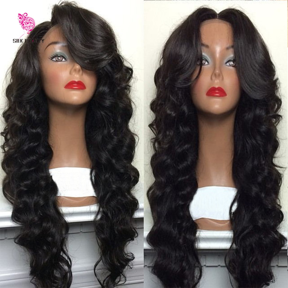 Baby Hair Lace Wigs
 8A Glueless Full Lace Wig Brazilian Deep Body Wave Lace