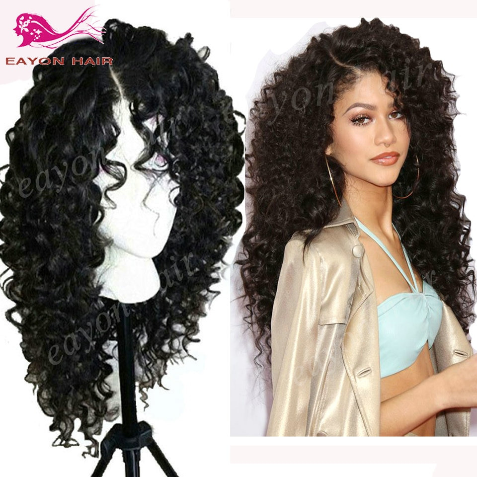 Baby Hair Lace Wigs
 Natural Cheap Hair Wigs Lace Front Curly Wigs Synthetic