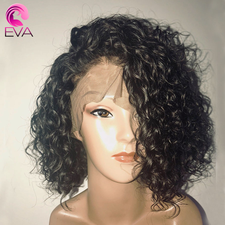 Baby Hair Lace Wigs
 Eva Hair Short Full Lace Human Hair Wigs With Baby Hair