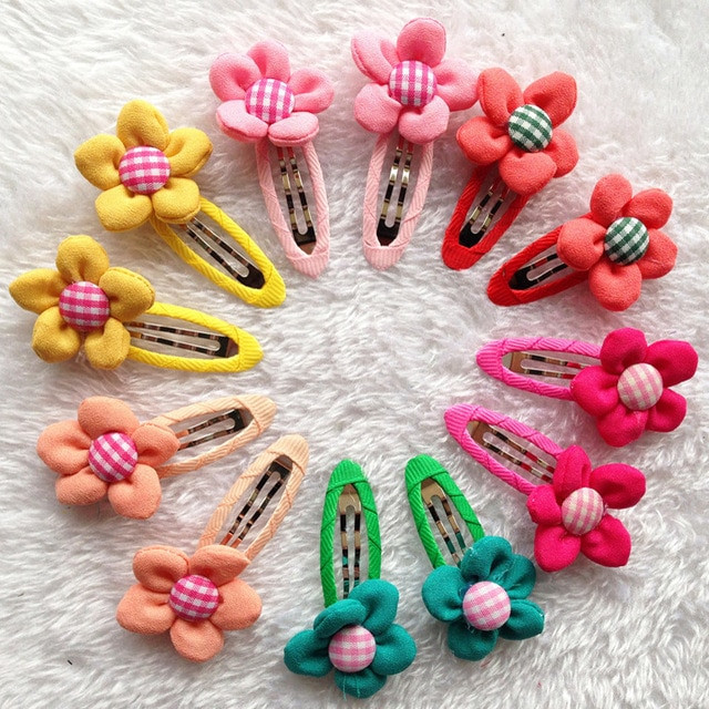 Baby Hair Pin
 20Pcs lot Colorful 3D Sunflower Baby girl little Hairpin