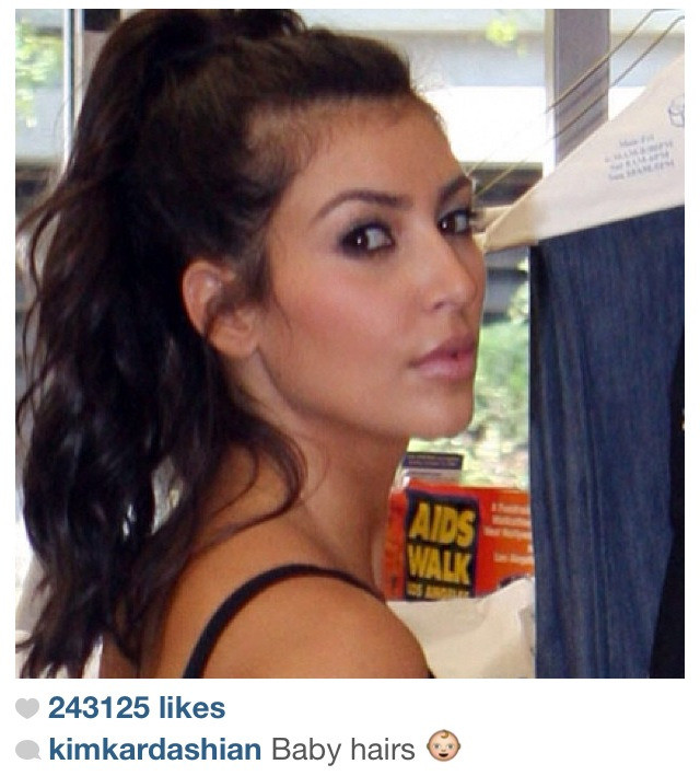 Baby Hair Removal
 cracking wise I wondered how Kim Kardashian got her
