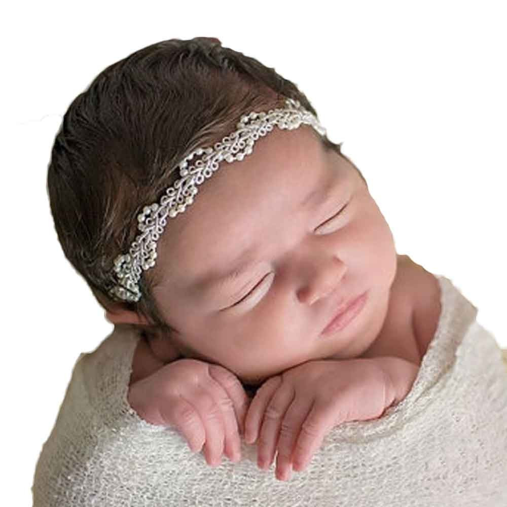 Baby Hair Wraps
 Fashion infant baby kids Girls headband luxury Pearl Hair