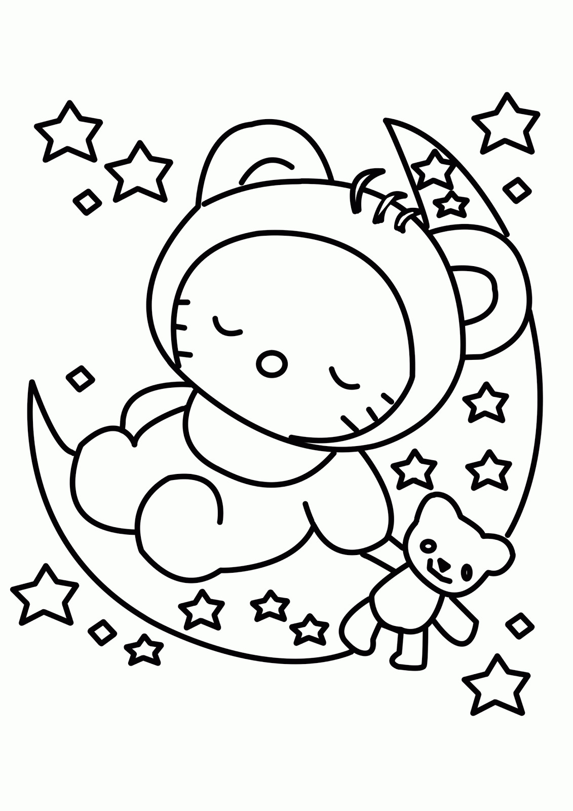 Baby Hello Kitty Coloring Pages
 Hello Kitty Babies
