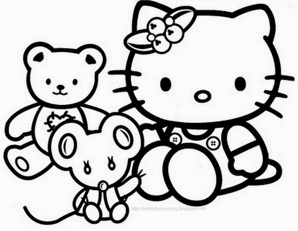 Baby Hello Kitty Coloring Pages
 HELLO KITTY COLORING PAGES