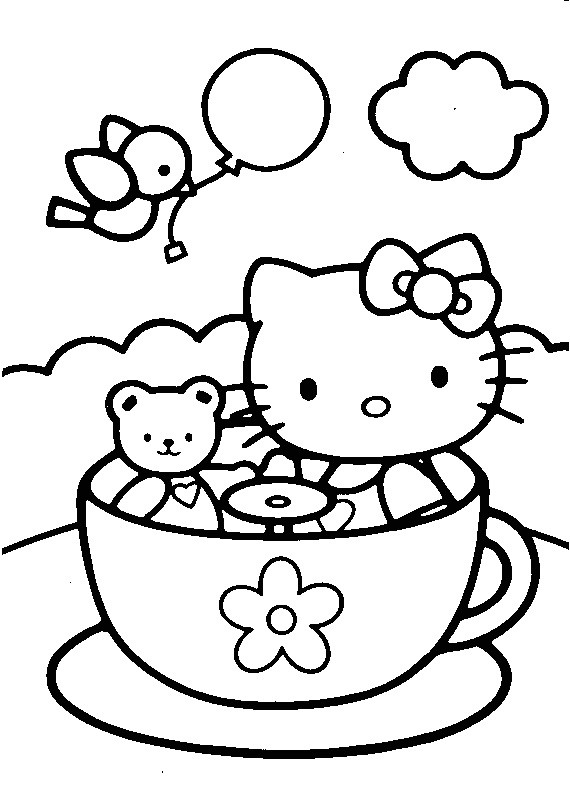 Baby Hello Kitty Coloring Pages
 Top 30 Hello Kitty Coloring Pages To Print