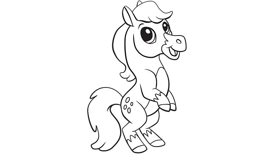 Baby Horse Coloring Pages
 Baby horse coloring printable