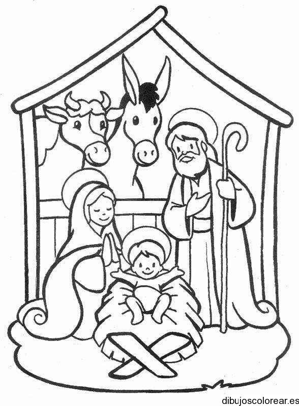 Baby Jesus Coloring Pages For Preschoolers
 Baby Jesus Holy family Bethlehem Coloring page