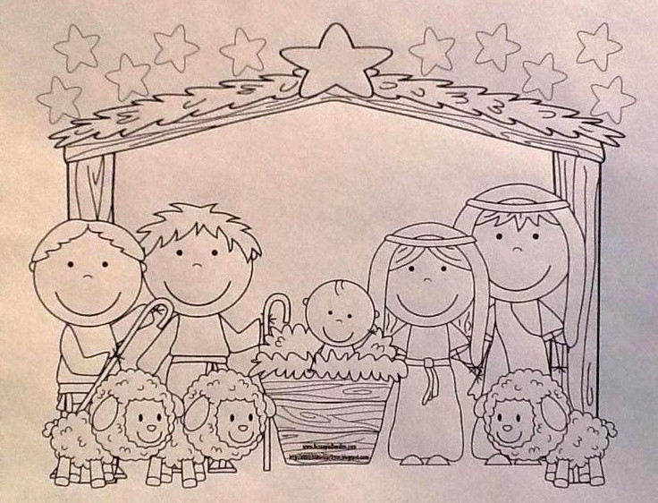 Baby Jesus Coloring Pages For Preschoolers
 170 best images about Sunday School Coloring Pages on