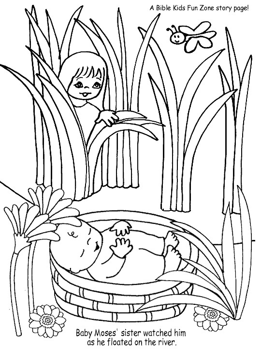 Baby Jesus Coloring Pages For Preschoolers
 Baby Moses "Zapped" VBS 2012 Preschool Crafts