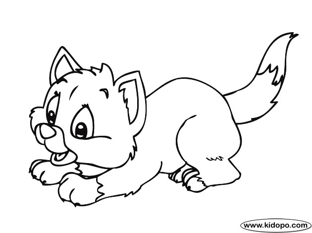 Baby Kittens Coloring Pages
 kitten cute coloring page