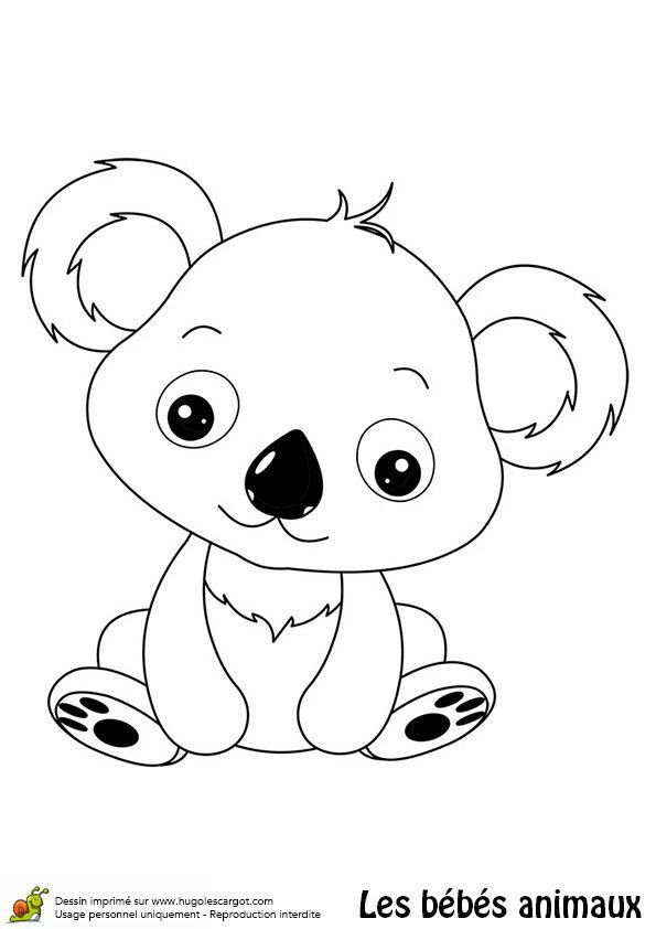 Baby Koala Coloring Pages
 17 best Tableau enfants images on Pinterest