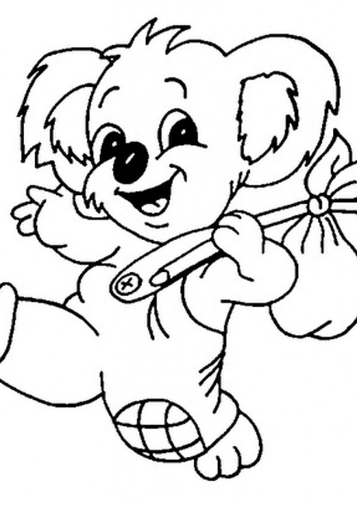Baby Koala Coloring Pages
 Free Cartoon Koala Download Free Clip Art Free
