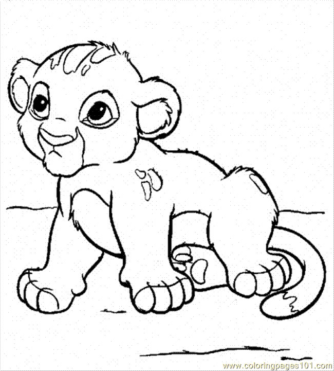 Baby Lion Coloring Page
 Baby Lion Coloring Pages Printable