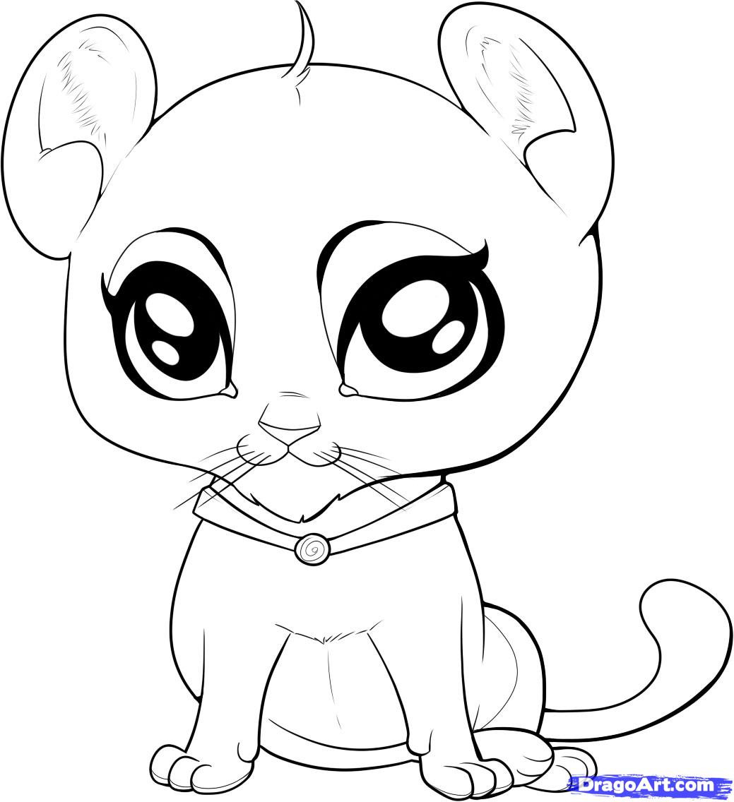 Baby Lion Coloring Page
 How to Draw a Baby Lion Step by Step safari animals