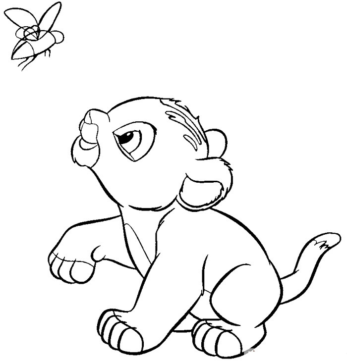 Baby Lion Coloring Page
 Printable The Lion King Coloring Pages