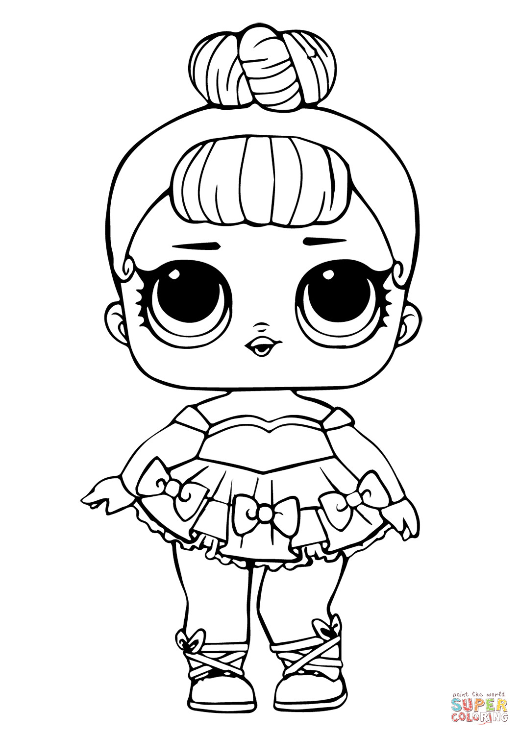 Baby Lol Coloring Pages
 LOL Doll Miss Baby Glitter coloring page